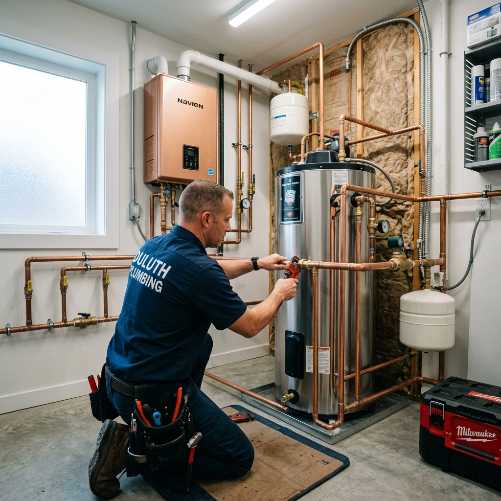 Professional plumbing work in Duluth