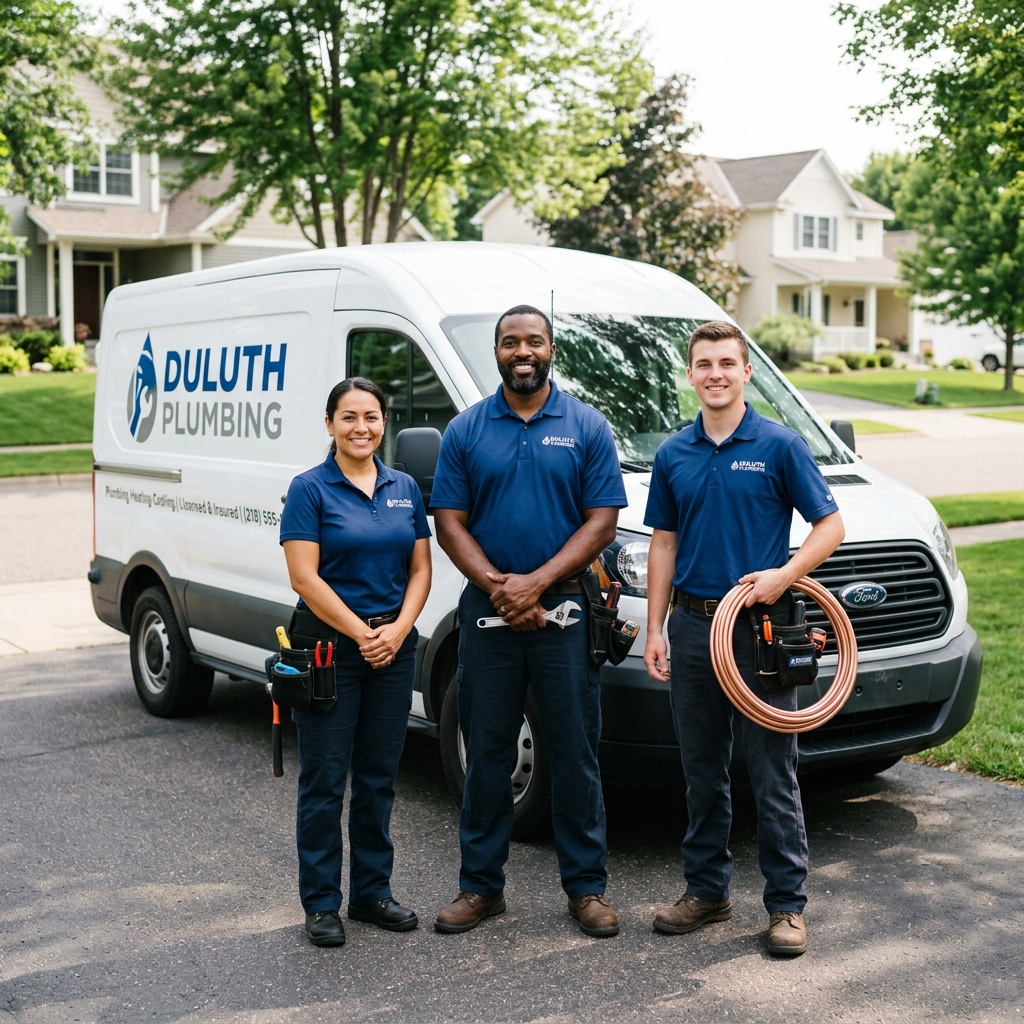 Our licensed Duluth MN plumbing team ready for service